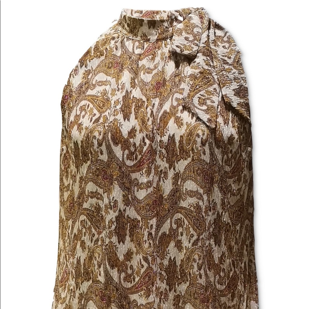 🆕 Women’s printed tie-neck top